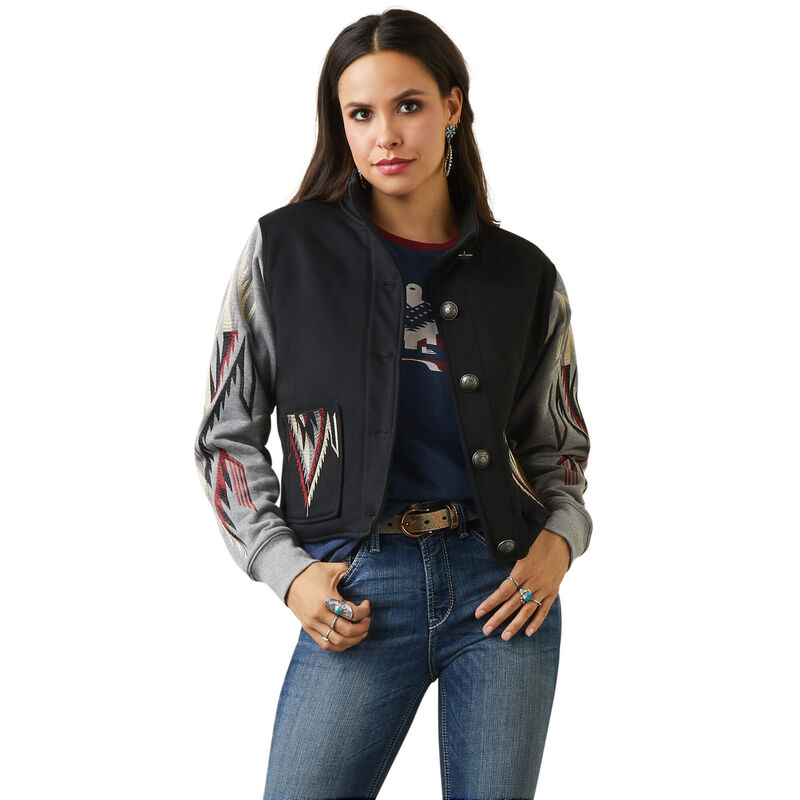 Ariat Jacke Damen - Embroidered Chimayo Schwarz/Grau ( SMTFR-2039 )